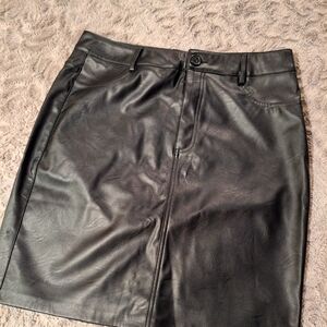 Pleather skirt